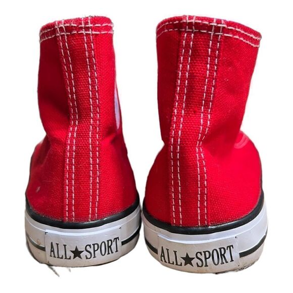 LIPIRA STAR, ALL SPORT RED HI TOP SNEAKERS UNISEX, SIZE EUR 39 - Picture 3 of 7